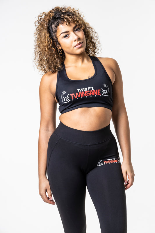 Train Twinsane Sports Bra (Black)